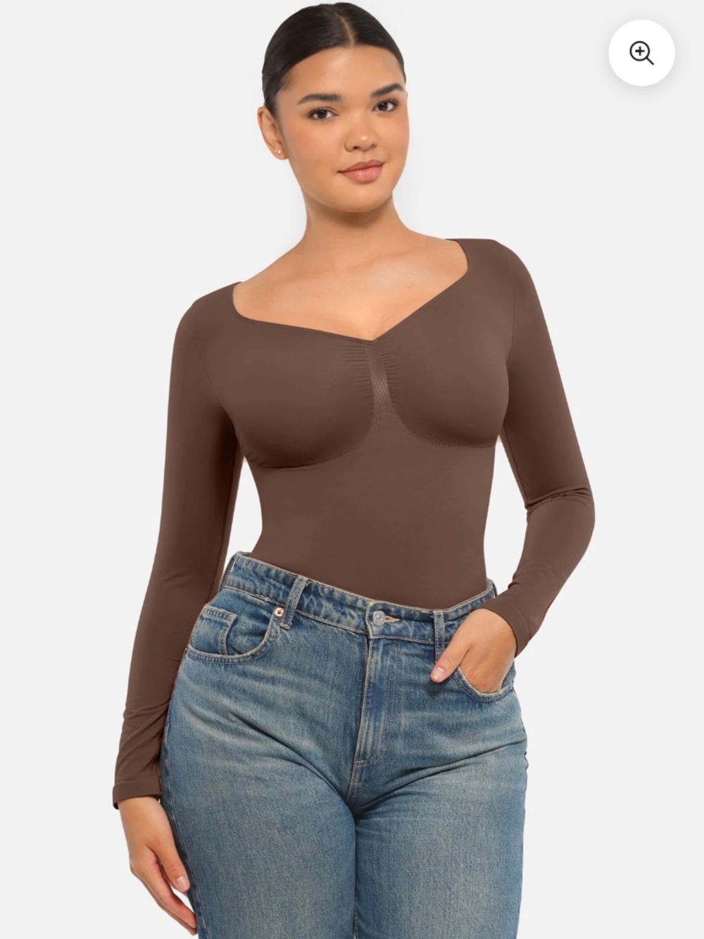 Long Sleeve Shapewear Bodysuit (Size L)